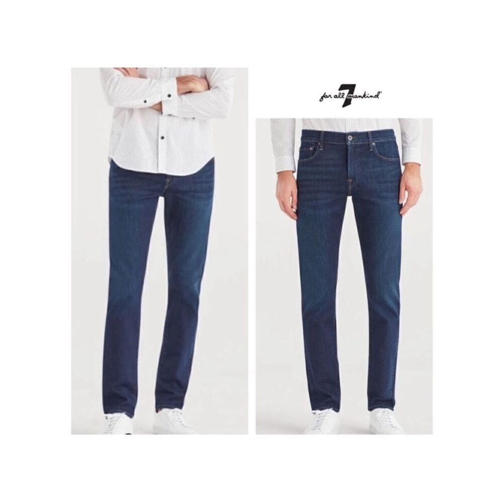 7 For All Mankind Luxe Sport Slimmy with Clean Pocket in Nonchalant
